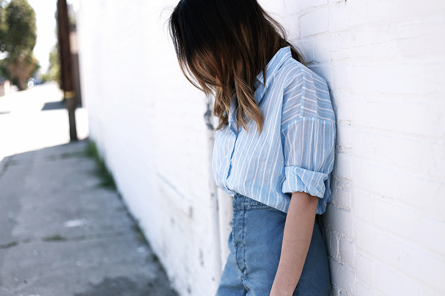 asos denim culottes hm button up shirt target black heels 5