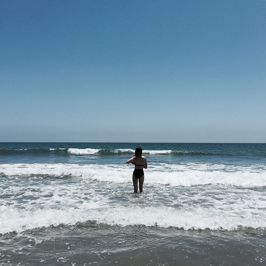 coronado beach asos black bikini