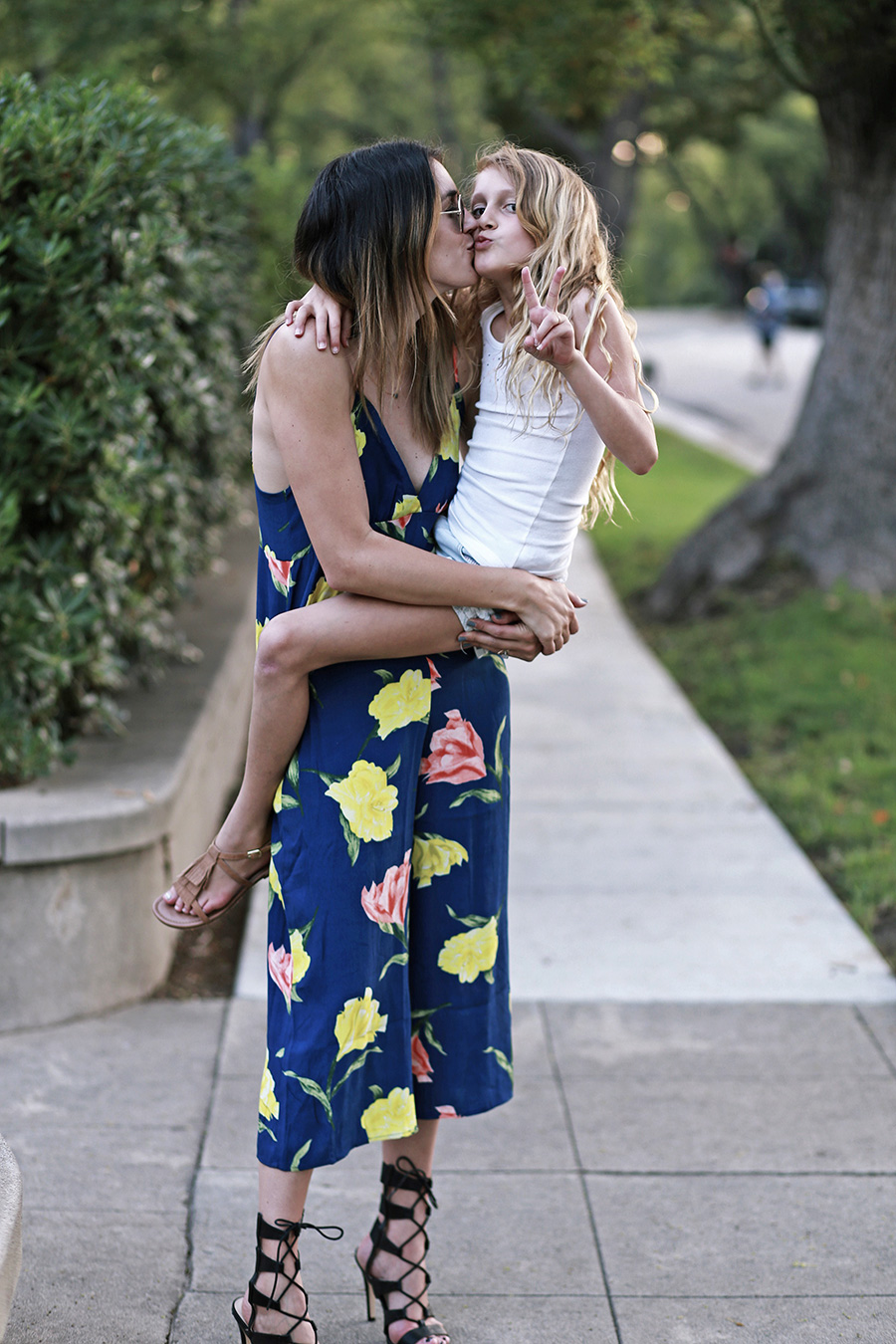 forever21 floral jumpsuit call it spring black heels 11