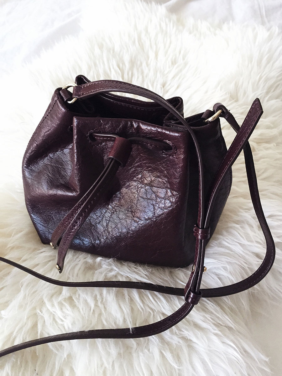 Banana Republic Wine Bucket Bag