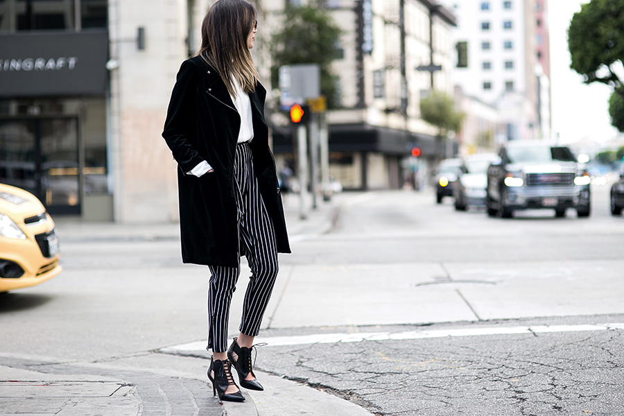 Pinstriped Trousers