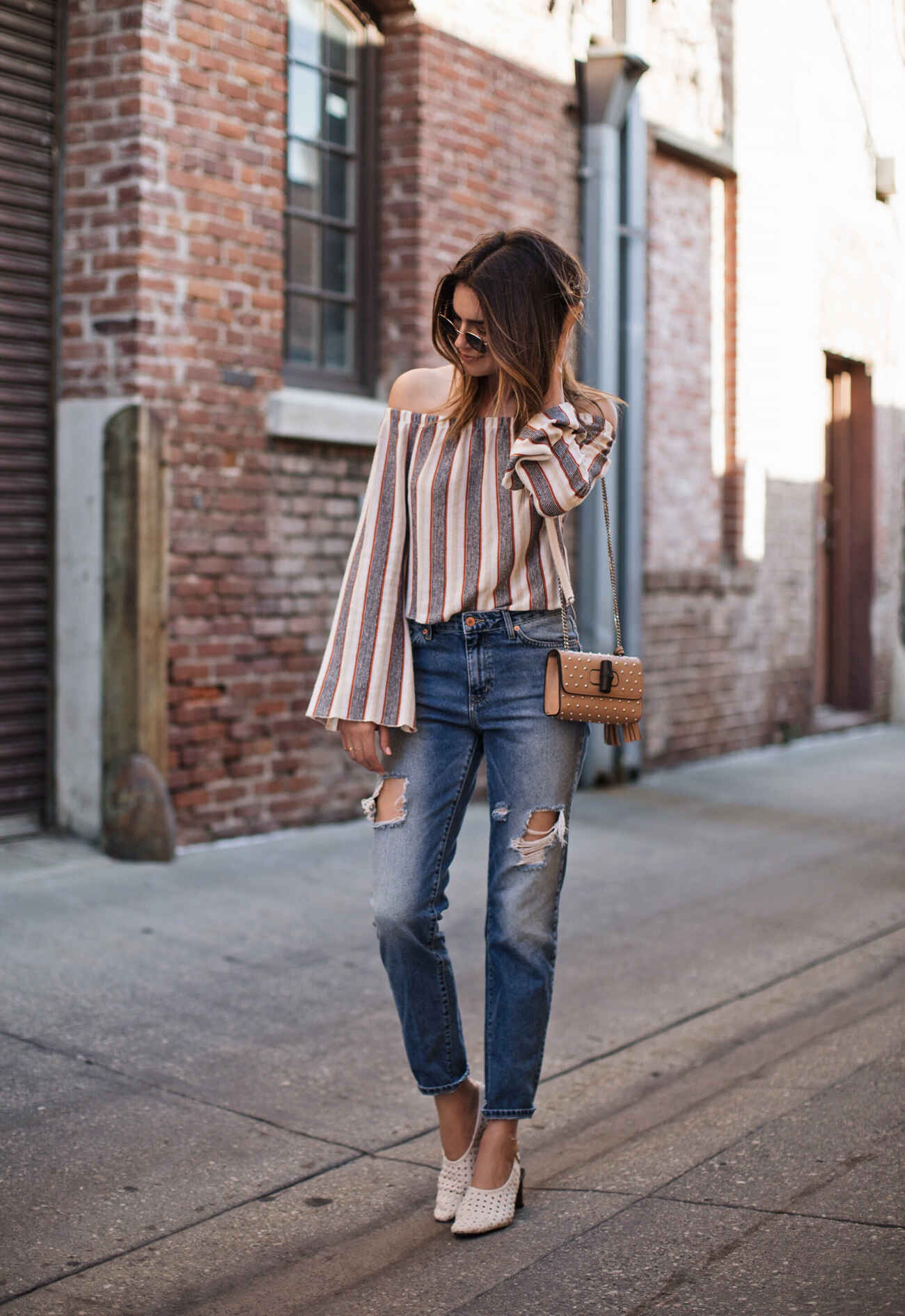 Bell Sleeves and Boyfriend Jeans