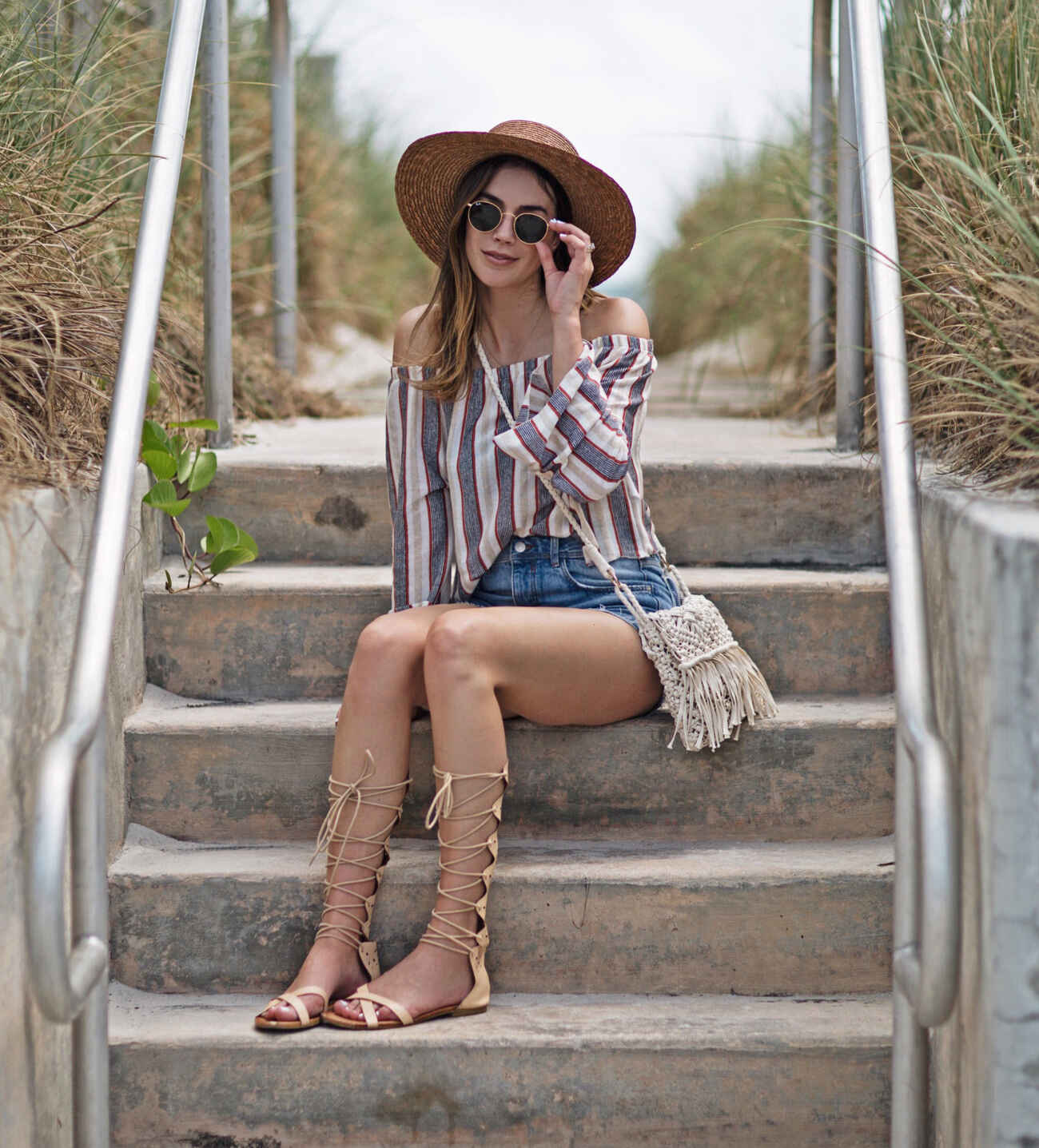 Lace Up Sandals Blogger Style