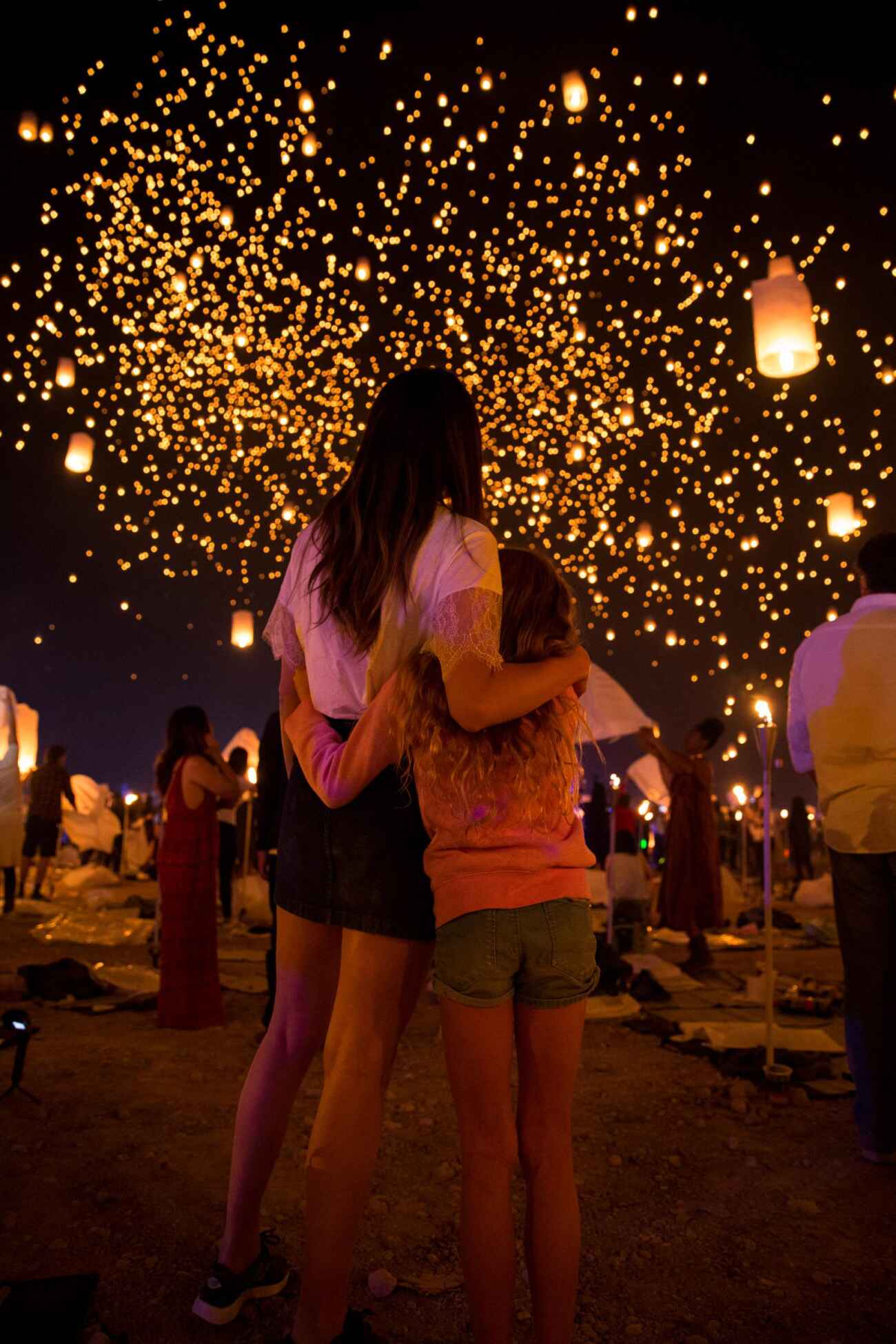 rise festival lantern lights