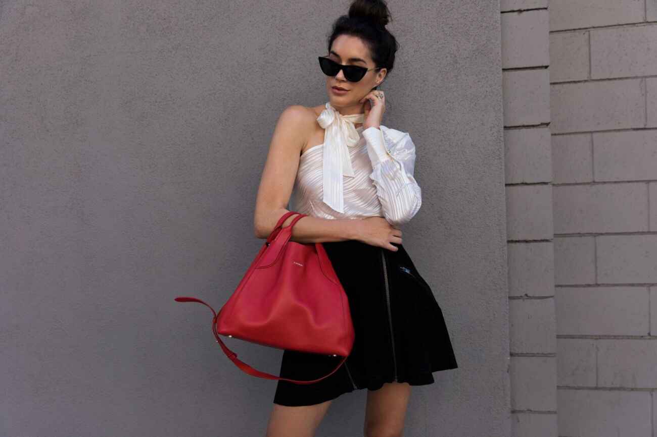 How to style a red bag: first outfits — No Time For Style